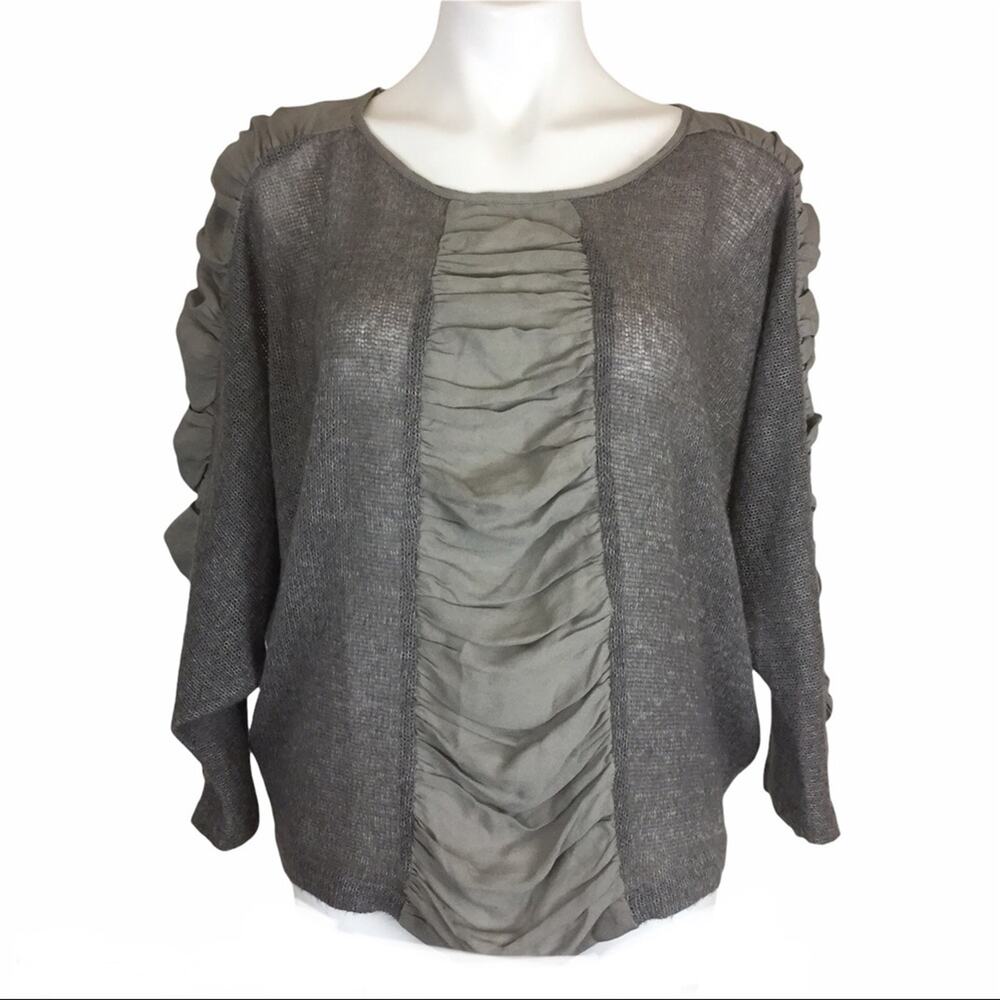 Anthropologie Aryn K Silk and Wool Blouse Top Medium